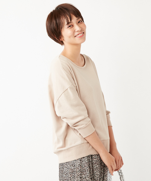 DISCOAT（ディスコート）の「ミニ裏毛プルオーバー（Tシャツ/カットソー・レディース・オフホワイト/ダークグレー/ミント/ライトベージュ・FREE）」の15枚目の写真