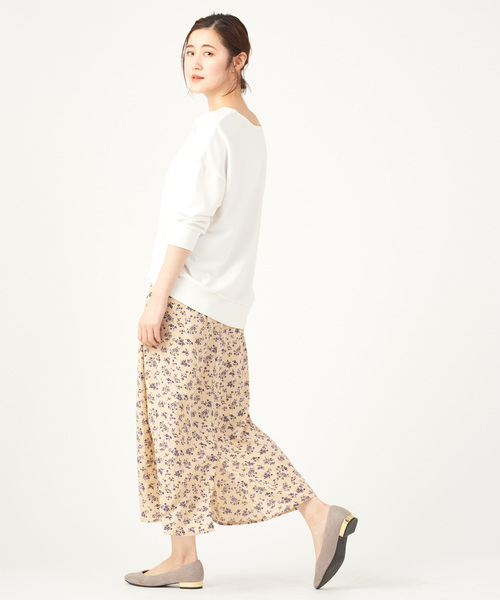 DISCOAT（ディスコート）の「ミニ裏毛プルオーバー（Tシャツ/カットソー・レディース・オフホワイト/ダークグレー/ミント/ライトベージュ・FREE）」の9枚目の写真