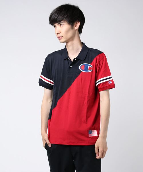 Champion Golf（チャンピオンゴルフ）の「【Champion/チャンピオン】メンズ GOLF ポロシャツ（ポロシャツ・メンズ・レッド/ホワイト/ネイビー/ライトブルー・MEDIUM/LARGE/X-LARGE）」の4枚目の写真