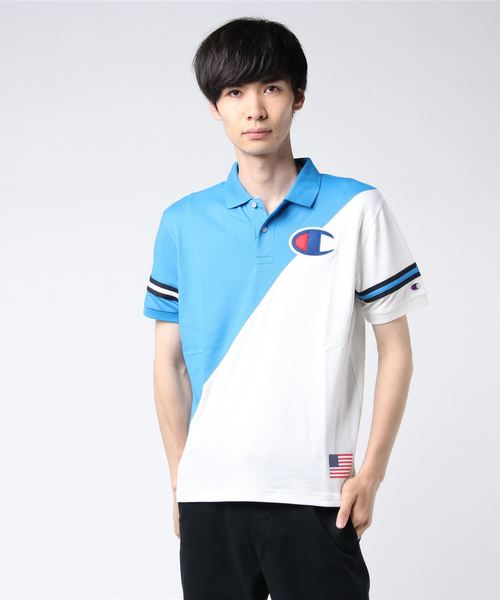Champion Golf（チャンピオンゴルフ）の「【Champion/チャンピオン】メンズ GOLF ポロシャツ（ポロシャツ・メンズ・レッド/ホワイト/ネイビー/ライトブルー・MEDIUM/LARGE/X-LARGE）」の2枚目の写真