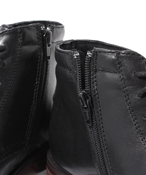 NANO universe(ナノユニバース)の「PETER&CO./ ストレートチップ6ホールサイドZIP(ブーツ・メンズ・ブラック/ダークブラウン・40/41/42)」の9枚目の写真