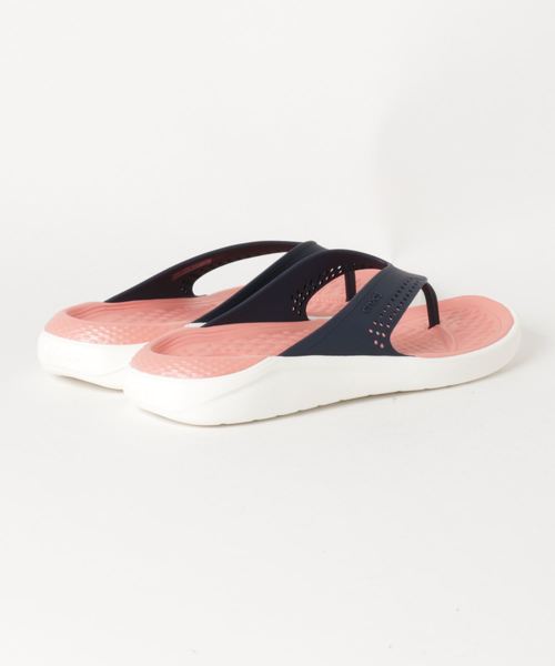 crocs(クロックス)の「crocs クロックス LiteRide Flip 205182-4JG Navy/Melon(サンダル・メンズ・ブルー・24.0cm/25.0cm/23.0cm/22.0cm)」の2枚目の写真