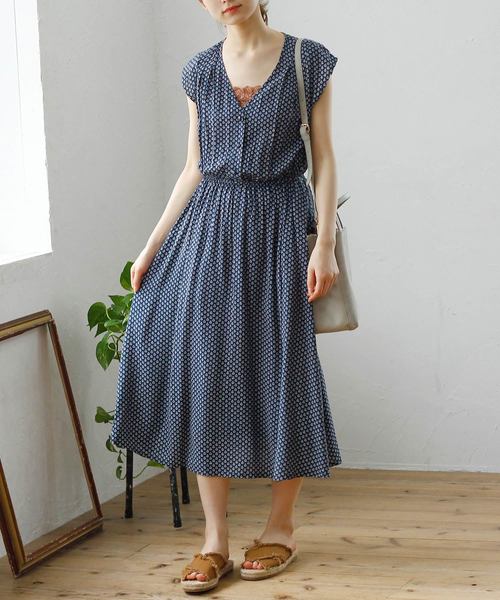 Crisp クリスプ の レトロタックワンピース ワンピース Wear