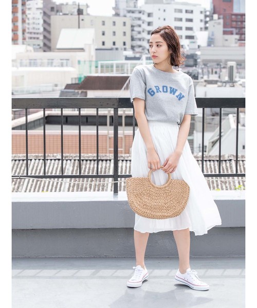 fifth(フィフス)の「アーチロゴTシャツ(Tシャツ/カットソー・レディース・ホワイト/グレー・MEDIUM)」の15枚目の写真
