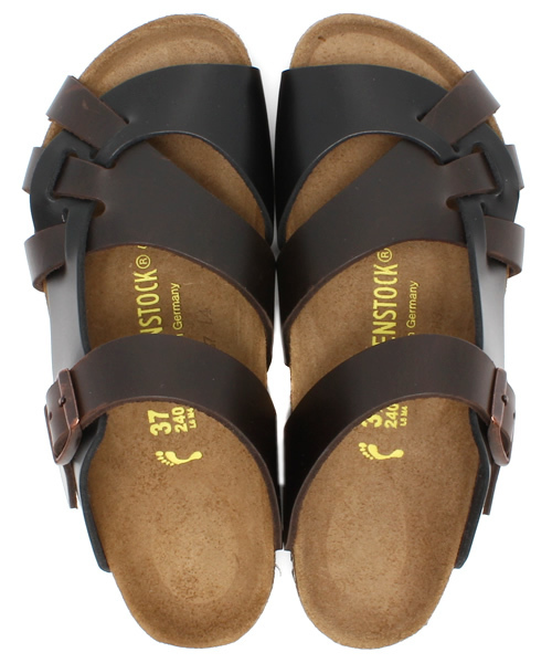BIRKENSTOCK(ビルケンシュトック)の「【リンネル掲載】PISA/ピサ アマルフィテスタディモロ(ダークブラウン)×アマルフィブラック(WOMEN)(サンダル・レディース・ダークブラウン・36/38/39/35/37)」の2枚目の写真