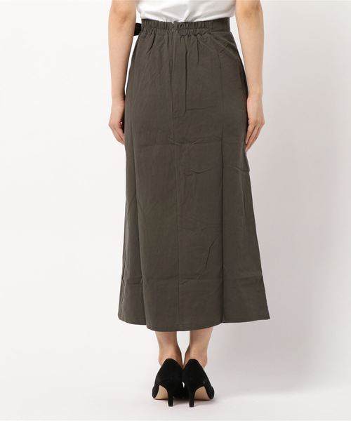 KOBE LETTUCE（コウベレタス）の「コットンラップ風ロング丈スカート（スカート・レディース・ベージュ系その他/ダークオレンジ/ブラウン系その他・FREE）」の5枚目の写真