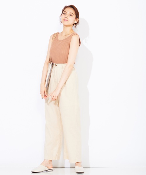 WEGO（ウィゴー）の「WEGO/【2点セット】タンクセットカーディガン（カーディガン/ボレロ・レディース・パープル/ブラウン/アイボリー・FREE）」の4枚目の写真