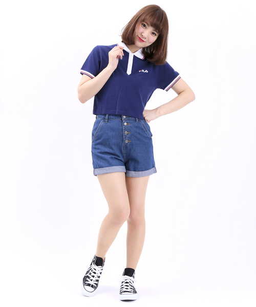 FILA（フィラ）の「∴WEGO/FILAポロシャツ（ポロシャツ・レディース・オフホワイト/ネイビー/レッド・FREE）」の10枚目の写真