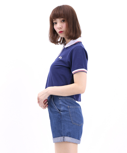 FILA（フィラ）の「∴WEGO/FILAポロシャツ（ポロシャツ・レディース・オフホワイト/ネイビー/レッド・FREE）」の8枚目の写真