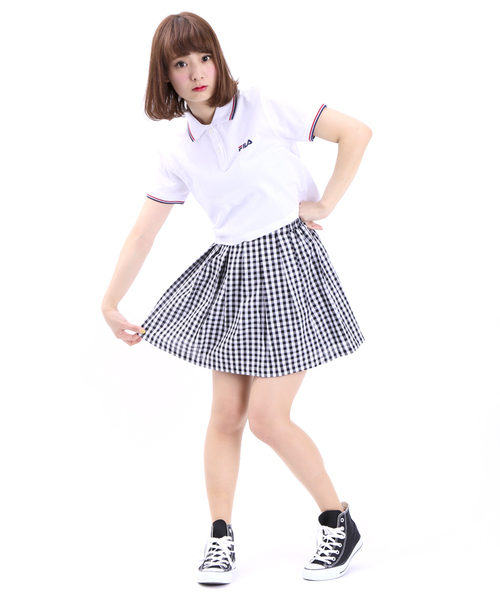 FILA（フィラ）の「∴WEGO/FILAポロシャツ（ポロシャツ・レディース・オフホワイト/ネイビー/レッド・FREE）」の9枚目の写真