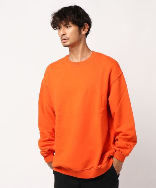 タグ付未使用＊プランテーション ソフトコットンガーゼワンピース M オレンジ系 タグ付未使用＊プランテーション ソフトコットンガーゼワンピース M