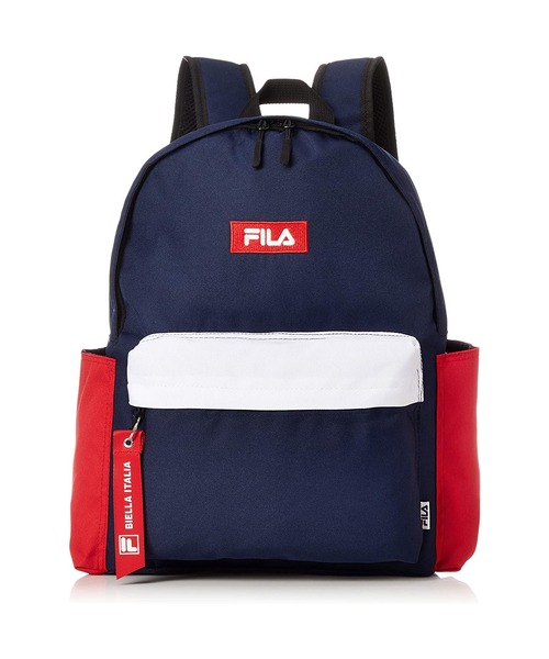FILA（フィラ）の「【FILA/フィラ】スタンダードデイパック ボックスロゴ A4収納可 大容量 バッグパック 20L（バックパック/リュック・レディース・ブラック/ブラック×レッド/トリコロール/ピンク/ブラック×グリーン/ブラック系1/アイボリー/ブラック系2・FREE）」の8枚目の写真