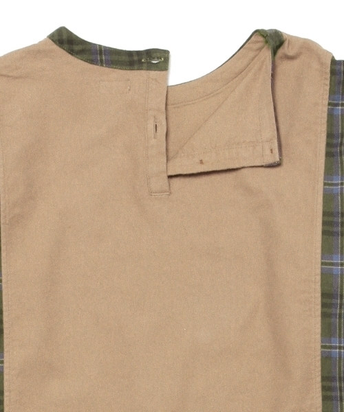 BEAMS BOY(ビームスボーイ)の「BEAMS BOY / ソリッド チェック 切替ワンピース(ワンピース・レディース・ベージュ/ネイビー・ONE SIZE)」の20枚目の写真