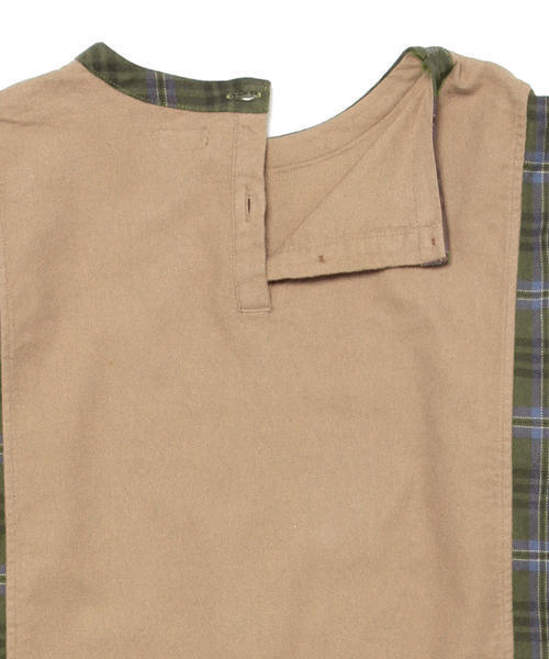 BEAMS BOY(ビームスボーイ)の「BEAMS BOY / ソリッド チェック 切替ワンピース(ワンピース・レディース・ベージュ/ネイビー・ONE SIZE)」の10枚目の写真