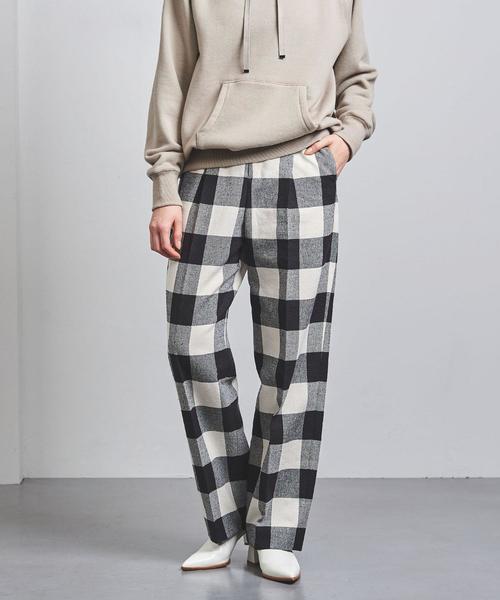 ユナイテッドアローズ タフタ　ワイドパンツ　ギンガムチェック UNITED ARROWS（ユナイテッドアローズ）の「UWSC ギンガム