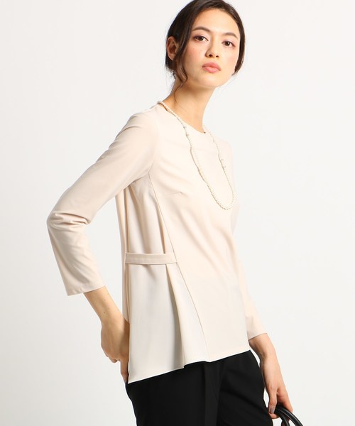 正規品大放出セール セール L ママスーツ 入学式 スーツ 卒業式 スーツ マシンウォッシャブル アシメブラウス シャツ ブラウス Indivi インディヴィ のファッション 取り寄せ可 Arenatheatre Net