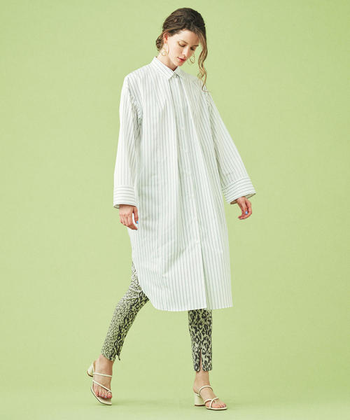 タックシャツワンピース シャツワンピース Des Des シャツワンピース セール ワンピース ドレス バイオツイル Pres デ プレ のファッション