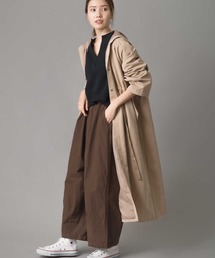 marle | マイクロピーチクロス ウエストシャーリングフードコート(その他アウター)