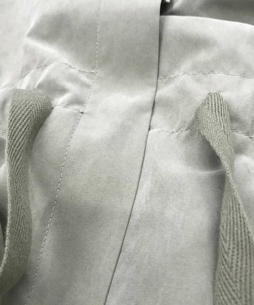 marle（マルレ）の「マイクロピーチクロス　ウエストシャーリングフードコート（その他アウター・レディース・ベージュ/カーキ・FREE）」の11枚目の写真