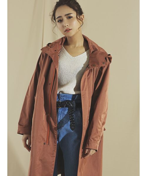 RESEXXY（リゼクシー）の「【WEB限定】ロングマウンテンパーカー（マウンテンパーカー・レディース・ブラック/ピンク/ベージュ・FREE）」の6枚目の写真