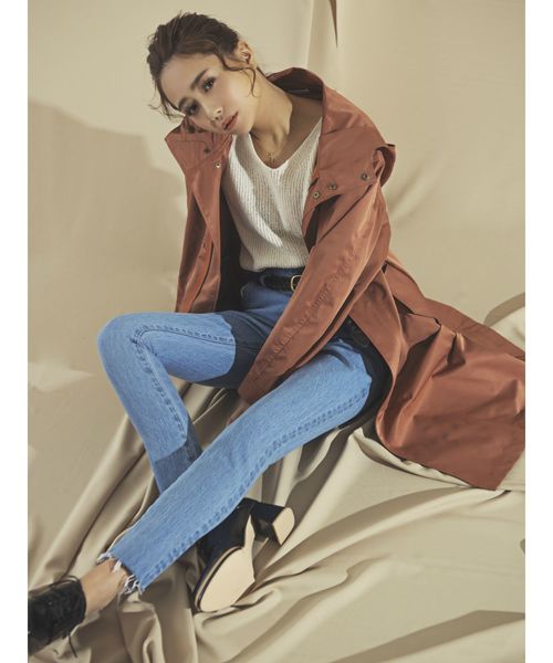 RESEXXY（リゼクシー）の「【WEB限定】ロングマウンテンパーカー（マウンテンパーカー・レディース・ブラック/ピンク/ベージュ・FREE）」の9枚目の写真