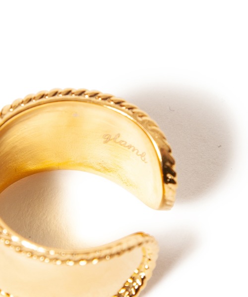 glamb(グラム)の「Piping fork ring / パイピングフォークリング(リング・メンズ・シルバー/ゴールド・FREE)」の5枚目の写真