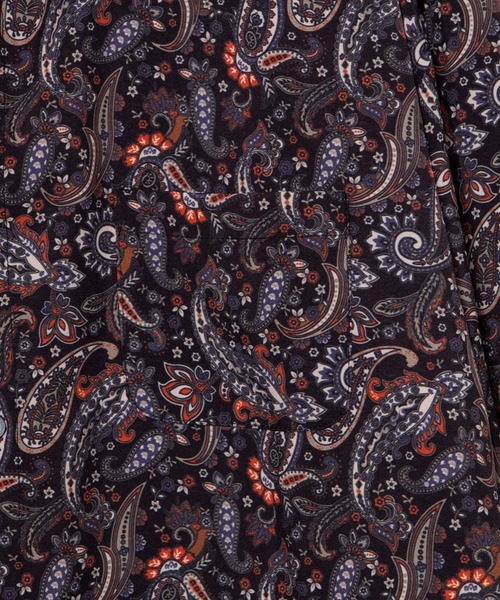 WEGO（ウィゴー）の「WEGO/ペイズリービッグシルエットシャツ（シャツ/ブラウス・メンズ・ブラック/ブラック系その他・LARGE/MEDIUM）」の12枚目の写真