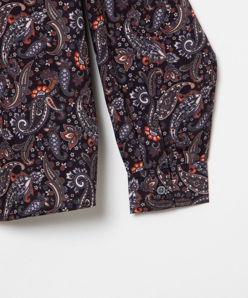 WEGO（ウィゴー）の「WEGO/ペイズリービッグシルエットシャツ（シャツ/ブラウス・メンズ・ブラック/ブラック系その他・LARGE/MEDIUM）」の11枚目の写真