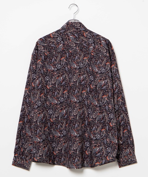 WEGO（ウィゴー）の「WEGO/ペイズリービッグシルエットシャツ（シャツ/ブラウス・メンズ・ブラック/ブラック系その他・LARGE/MEDIUM）」の10枚目の写真
