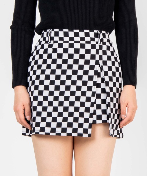 WEGO（ウィゴー）の「WEGO/【セットアップ対応商品】パターンアシンメトリーラップスカパン（スカート・レディース・ブラック/アニマル/ブラック系その他2・FREE）」の15枚目の写真