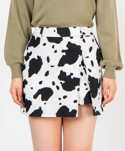 WEGO（ウィゴー）の「WEGO/【セットアップ対応商品】パターンアシンメトリーラップスカパン（スカート・レディース・ブラック/アニマル/ブラック系その他2・FREE）」の14枚目の写真