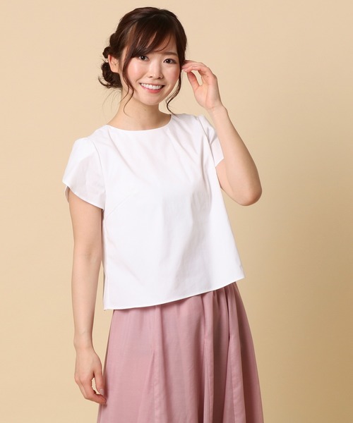 セール Rose ショルダーリボンブラウス シャツ トップス ブラウス Rose Tiara ローズティアラ のファッション