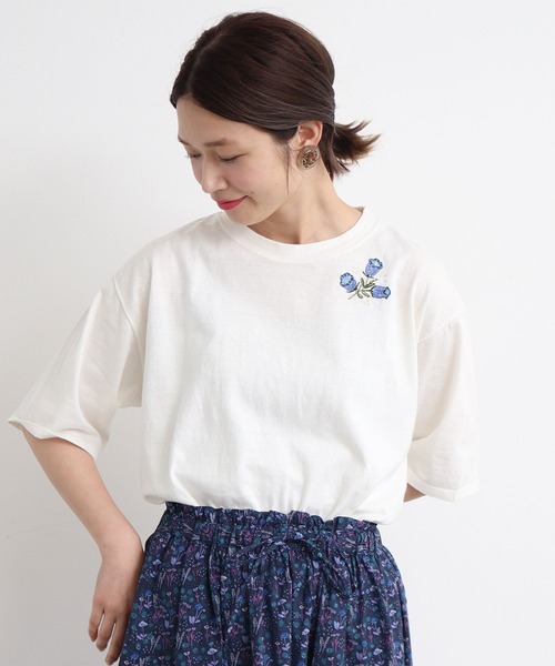 Cdc ユーズド天竺刺繍tシャツ Tシャツ カットソー Chambre De Charme シャンブルドゥシャーム のファッション通販 Zozotown