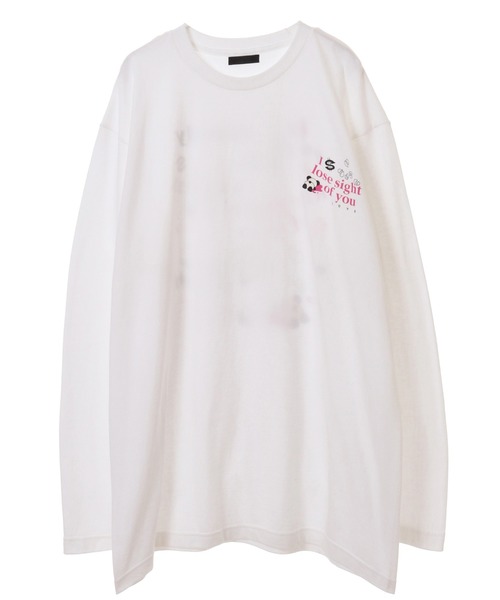 Candy Stripper（キャンディストリッパー）の「I LOOSE…L/S Tシャツ（Tシャツ/カットソー・レディース・オフホワイト/ピンク/ブラック・2）」の11枚目の写真