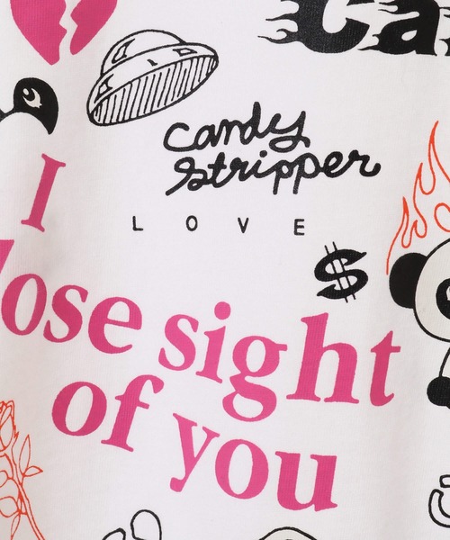 Candy Stripper（キャンディストリッパー）の「I LOOSE…L/S Tシャツ（Tシャツ/カットソー・レディース・オフホワイト/ピンク/ブラック・2）」の17枚目の写真