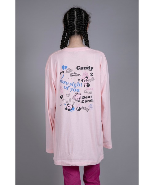 Candy Stripper（キャンディストリッパー）の「I LOOSE…L/S Tシャツ（Tシャツ/カットソー・レディース・オフホワイト/ピンク/ブラック・2）」の6枚目の写真