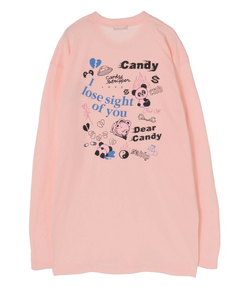 Candy Stripper（キャンディストリッパー）の「I LOOSE…L/S Tシャツ（Tシャツ/カットソー・レディース・オフホワイト/ピンク/ブラック・2）」の10枚目の写真