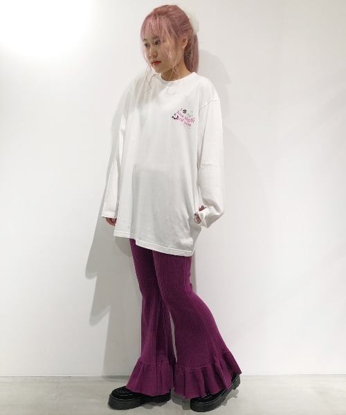 Candy Stripper（キャンディストリッパー）の「I LOOSE…L/S Tシャツ（Tシャツ/カットソー・レディース・オフホワイト/ピンク/ブラック・2）」の18枚目の写真