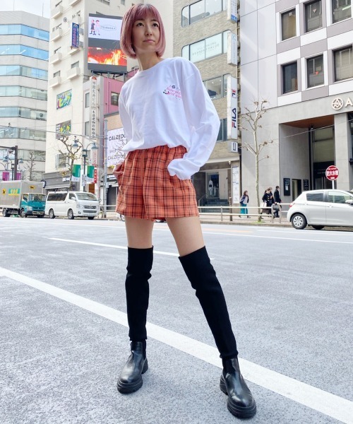 Candy Stripper（キャンディストリッパー）の「I LOOSE…L/S Tシャツ（Tシャツ/カットソー・レディース・オフホワイト/ピンク/ブラック・2）」の19枚目の写真