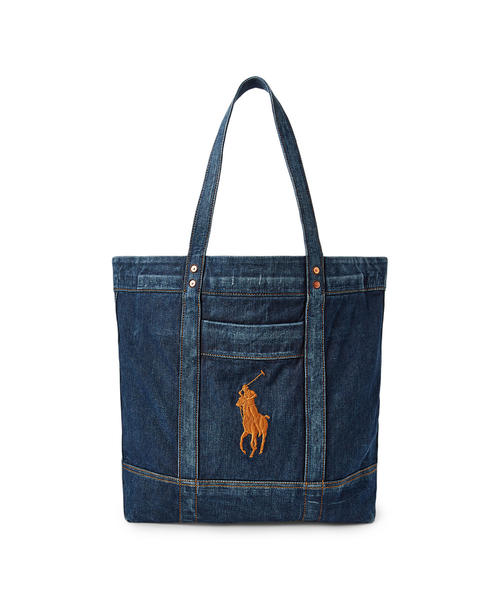 デニム Big Pony トート バッグ トートバッグ Polo Ralph Lauren ポロラルフローレン のファッション通販 Zozotown