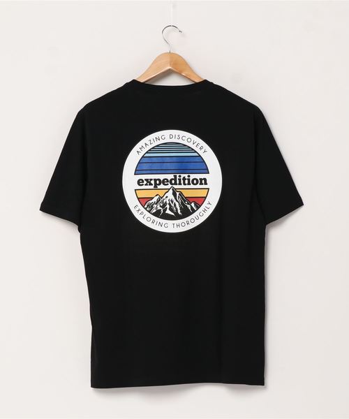 WEGO(ウィゴー)の「WEGO/マウンテンモチーフバックプリントTシャツ(Tシャツ/カットソー・メンズ・ホワイト/ブラック・X-LARGE)」の4枚目の写真