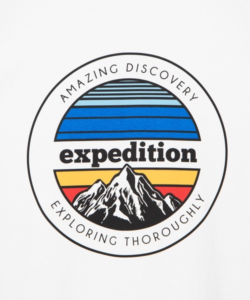 WEGO(ウィゴー)の「WEGO/マウンテンモチーフバックプリントTシャツ(Tシャツ/カットソー・メンズ・ホワイト/ブラック・X-LARGE)」の7枚目の写真