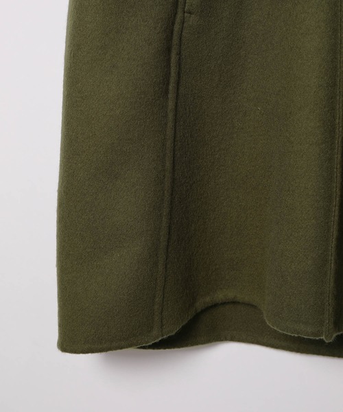 ADAM ET ROPE'（アダムエロペ）の「【BISHU FABRIC】S120 セミダブルショートコート/UNISEX（その他アウター・メンズ・カーキ/グレー/ブラック・L/M）」の21枚目の写真