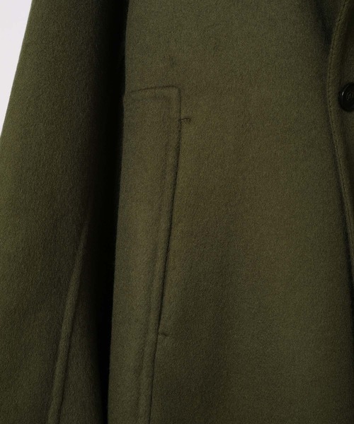 ADAM ET ROPE'（アダムエロペ）の「【BISHU FABRIC】S120 セミダブルショートコート/UNISEX（その他アウター・メンズ・カーキ/グレー/ブラック・L/M）」の8枚目の写真