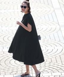 coca（coca） | ＼新色登場／エンボス加工半袖ワンピース(ワンピース)