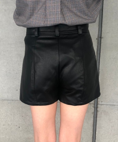 ENVYM（アンビー）の「フェイクレザーＳＰＴ（スラックス・レディース・ブラック・S/M）」の3枚目の写真