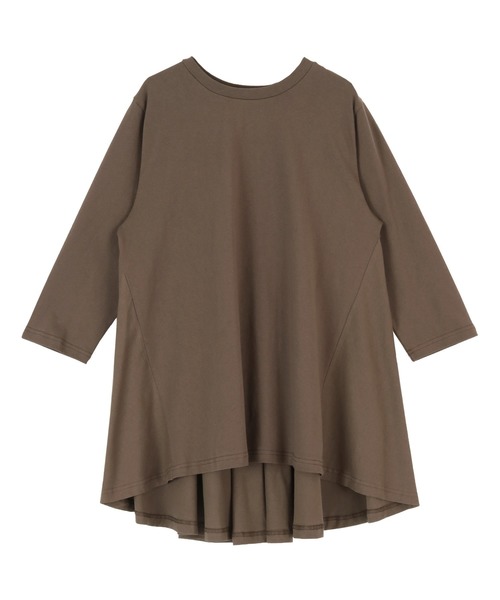 titivate（ティティベイト）の「ﾊﾞｯｸﾌﾚｱTｼｬﾂ（Tシャツ/カットソー・レディース・ホワイト/ブラック/カーキ/モカ/キャメル・FREE）」の14枚目の写真