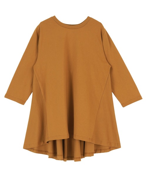 titivate（ティティベイト）の「ﾊﾞｯｸﾌﾚｱTｼｬﾂ（Tシャツ/カットソー・レディース・ホワイト/ブラック/カーキ/モカ/キャメル・FREE）」の7枚目の写真