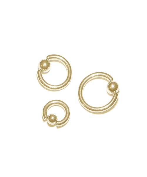 MORPH(モルフ)の「MORPH モルフ CBR ボディーピアス 10ゲージ 8mm~14mm(ピアス(片耳用)・メンズ・ゴールド・10/12/14/8)」の1枚目の写真