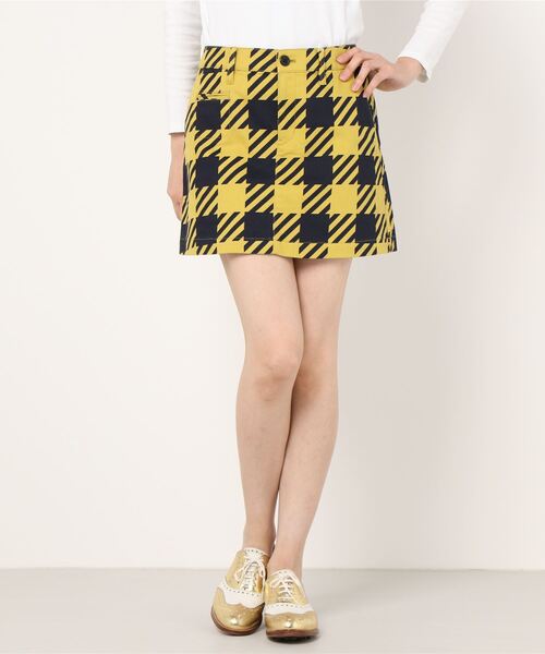 新品 パーリーゲイツ ジャックバニー ビックチェック スカート 【公式